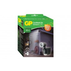 GP OUTDOOR BATTERY POWERED PIR FLOOD LIGHT