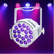 LEDJ Performer 18 HEX MKII (18 x 12W 6-in-1 RGBWAUV) White Housing