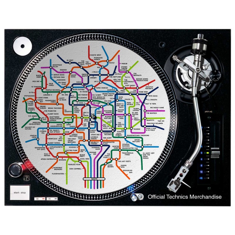 DMC Slipmats Hip Hop Roots (Sublimation Slipmat) (Pair)